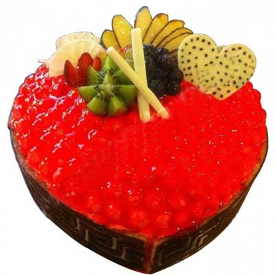 "Hearth shape joconde sponge cake - 1.5kgs - Click here to View more details about this Product